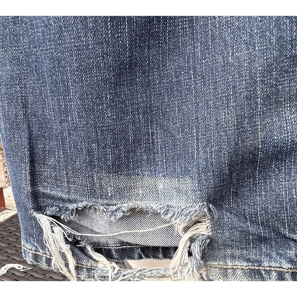 Diesel Jeans YARIK Straight Leg Blue Mens W33 L32 Worn Wash Distressed See Pics - Picture 11 of 13